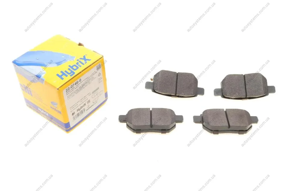 Колодки гальмівні (задні) Toyota Corolla/Auris 06-14/IQ/Urban Cruiser 09-15/Prius 12-/Yaris 05- Metelli 22-0746-0 (фото 1)