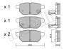 Колодки гальмівні (задні) Toyota Corolla/Auris 06-14/IQ/Urban Cruiser 09-15/Prius 12-/Yaris 05- Metelli 22-0746-0 (фото 10)