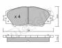 Колодки гальмівні (передні) Toyota Corolla 01-18/Auris 07-12/Rav4 III 05-/Yaris/Prius+ 12- Metelli 22-0747-0 (фото 9)