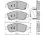 Колодки гальмівні (передні) Honda CR-V III/IV 06- Metelli 22-0789-0 (фото 2)