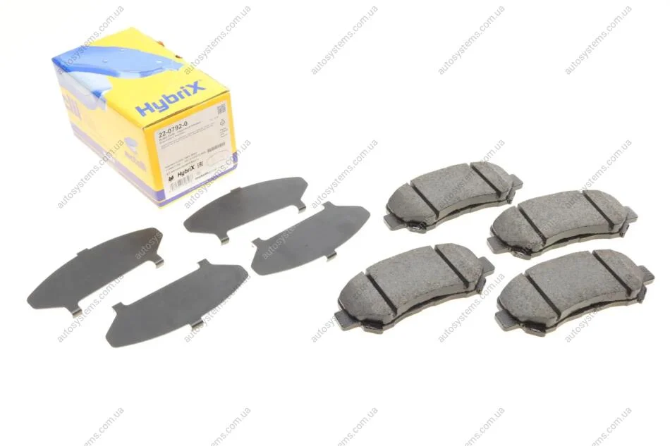 Колодки гальмівні (передні) Nissan Rogue/Qashqai/X-Trail/Teana 07-13/Juke 10- Metelli 22-0792-0 (фото 1)