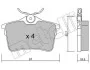 Колодки гальмівні (задні) Citroen Berlingo/Peugeot 308/Partner 08- Metelli 22-0816-0 (фото 8)