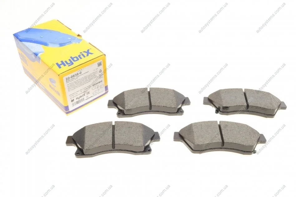 Колодки гальмівні (передні) Nissan Rogue 10-13/Chevrolet Aveo 11-/Cruze/Opel Astra J 09- Metelli 22-0838-0 (фото 1)