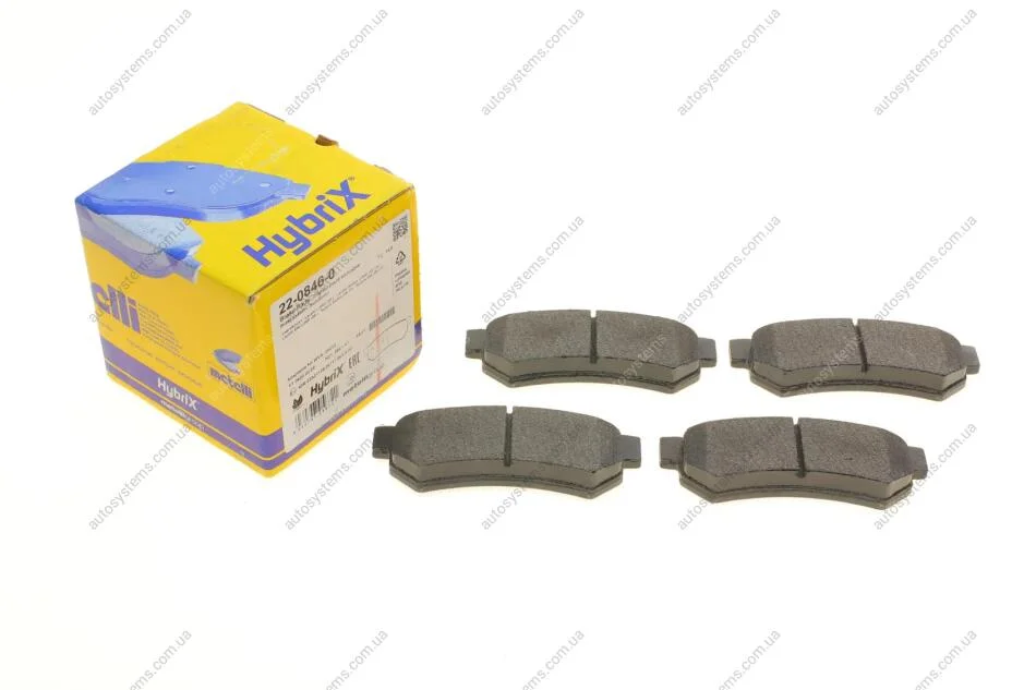 Колодки гальмівні (задні) Chevrolet Lacetti 05-/Nubira 05-11 Metelli 22-0846-0 (фото 1)