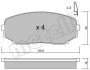 Колодки гальмівні (передні) Mazda CX-7/CX-9/Mitsubishi L200/Pajero Sport 06- Metelli 22-0872-0 (фото 2)