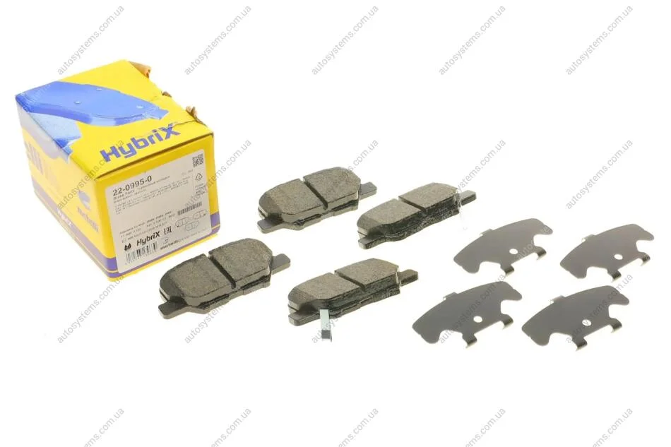 Колодки гальмівні (задні) Citroen C4 Aircross/Mazda 6/Mitsubishi Outlander III/Peugeot 4008 12- Metelli 22-0995-0 (фото 1)