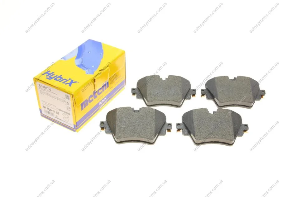 Колодки гальмівні (передні) BMW 2 (F45/F46)/5 (G30/F90)/X1(F48)/X2 (E39)/X3 (G01/F97) 13- Metelli 22-1037-0 (фото 1)