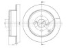 Тормозной диск задний невентилируемый Metelli 23-0634C (фото 1)