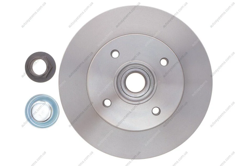 Диск гальмівний (задній) Citroen C3 09-/C4/Peugeot 307/207 04-/208 12- (249х9)(повний)(з підшипником) Metelli 23-0878 (фото 1)