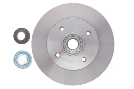 Диск гальмівний (задній) Citroen C3 09-/C4/Peugeot 307/207 04-/208 12- (249х9)(повний)(з підшипником) Metelli 23-0878