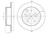 Тормозной диск задний невентилируемый Metelli 23-0991C (фото 1)