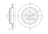 Тормозной диск задний невентилируемый Metelli 23-1011C (фото 1)