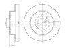 Тормозной диск задний невентилируемый Metelli 23-1083C (фото 1)