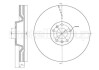 Тормозной диск передний вентилируемый Metelli 23-1102C (фото 1)