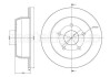 Тормозной диск задний невентилируемый Metelli 23-1116C (фото 1)