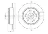Тормозной диск задний невентилируемый Metelli 23-1117C (фото 1)