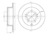 Тормозной диск задний невентилируемый Metelli 231120C (фото 1)