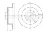 Тормозной диск задний невентилируемый Metelli 23-1207C (фото 1)