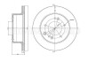 Тормозной диск задний вентилируемый Metelli 23-1354C (фото 1)