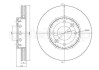 Тормозной диск передний вентилируемый Metelli 23-1355C (фото 1)