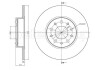 Тормозной диск задний невентилируемый Metelli 23-1486C (фото 1)