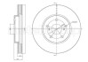 Тормозной диск передний вентилируемый Metelli 23-1577C (фото 1)