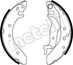 Колодки тормозные барабанные, комплект Metelli 53-0006
