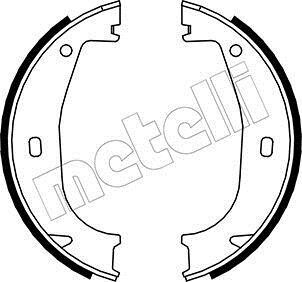 Колодки тормозные стояночного тормоза Metelli 53-0016