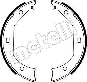 Колодки тормозные стояночного тормоза Metelli 53-0017