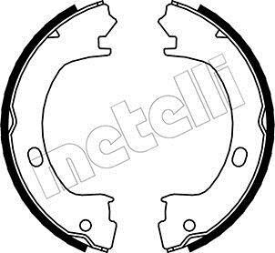 Колодки тормозные стояночного тормоза Metelli 53-0031