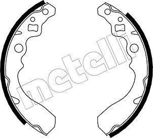 Колодки тормозные барабанные, комплект Metelli 53-0034