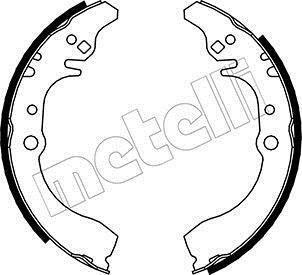 Колодки тормозные барабанные, комплект Metelli 53-0040