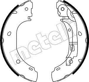 Колодки тормозные барабанные, комплект Metelli 53-0082