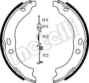 Колодки ручника Citroen Jumper/Fiat Ducato/Peugeot Boxer 06- (з пружинками) (172x40) Metelli 53-0095K