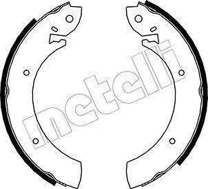 Колодки тормозные барабанные, комплект Metelli 53-0100