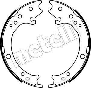 Колодки тормозные стояночного тормоза Metelli 53-0161