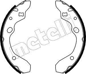 Колодки тормозные барабанные, комплект Metelli 53-0210