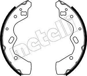 Колодки тормозные барабанные, комплект Metelli 53-0219