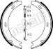 Колодки ручника MB 190 (W201)/C-class (W202/W203)/E-class (W124/W210) 82-07 (164x20) Metelli 53-0233K (фото 1)