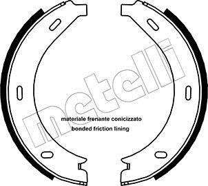 Колодки тормозные стояночного тормоза Metelli 53-0236