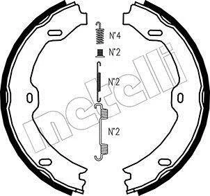 Колодки ручника MB E-class (W211/S211)/CLS-class (C219) 04-10 (180x25) Metelli 53-0243K