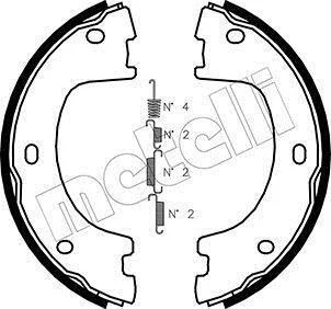 Колодки ручника MB Sprinter (W906) 509-519CDI OM642/OM651 06-18/VW Crafter 2.0 TDI 11-16 (174x42) Metelli 53-0249K (фото 1)