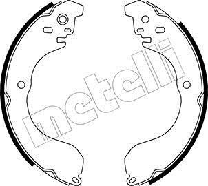 Колодки тормозные барабанные, комплект Metelli 53-0296