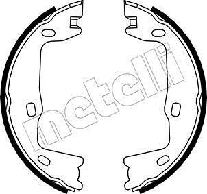 Колодки тормозные стояночного тормоза Metelli 53-0302