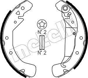 Колодки тормозные барабанные, комплект Metelli 53-0311