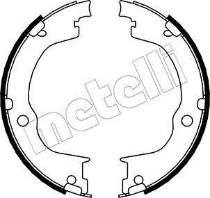 Колодки тормозные стояночного тормоза Metelli 53-0317