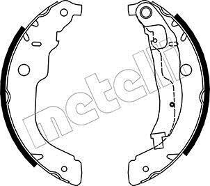 Колодки тормозные барабанные, комплект Metelli 53-0333