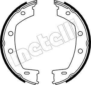 Колодки тормозные стояночного тормоза Metelli 53-0374