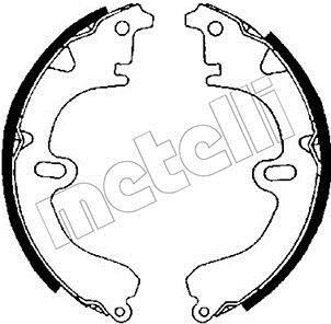 Колодки тормозные барабанные, комплект Metelli 53-0417
