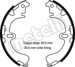 Колодки тормозные барабанные, комплект Metelli 53-0422